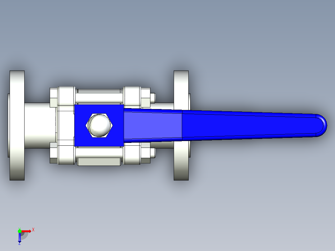 阀门模型-DN16____(____)俯视图