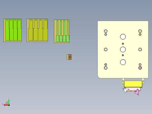 拖把座壳体（斜顶进胶+精定位）后视缩略图