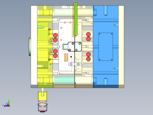 拖把座壳体（斜顶进胶+精定位）右视缩略图