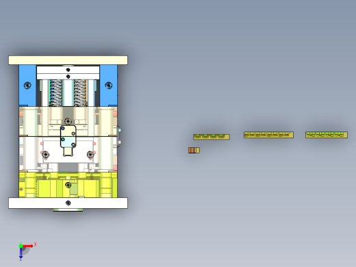 拖把座壳体（斜顶进胶+精定位）俯视缩略图