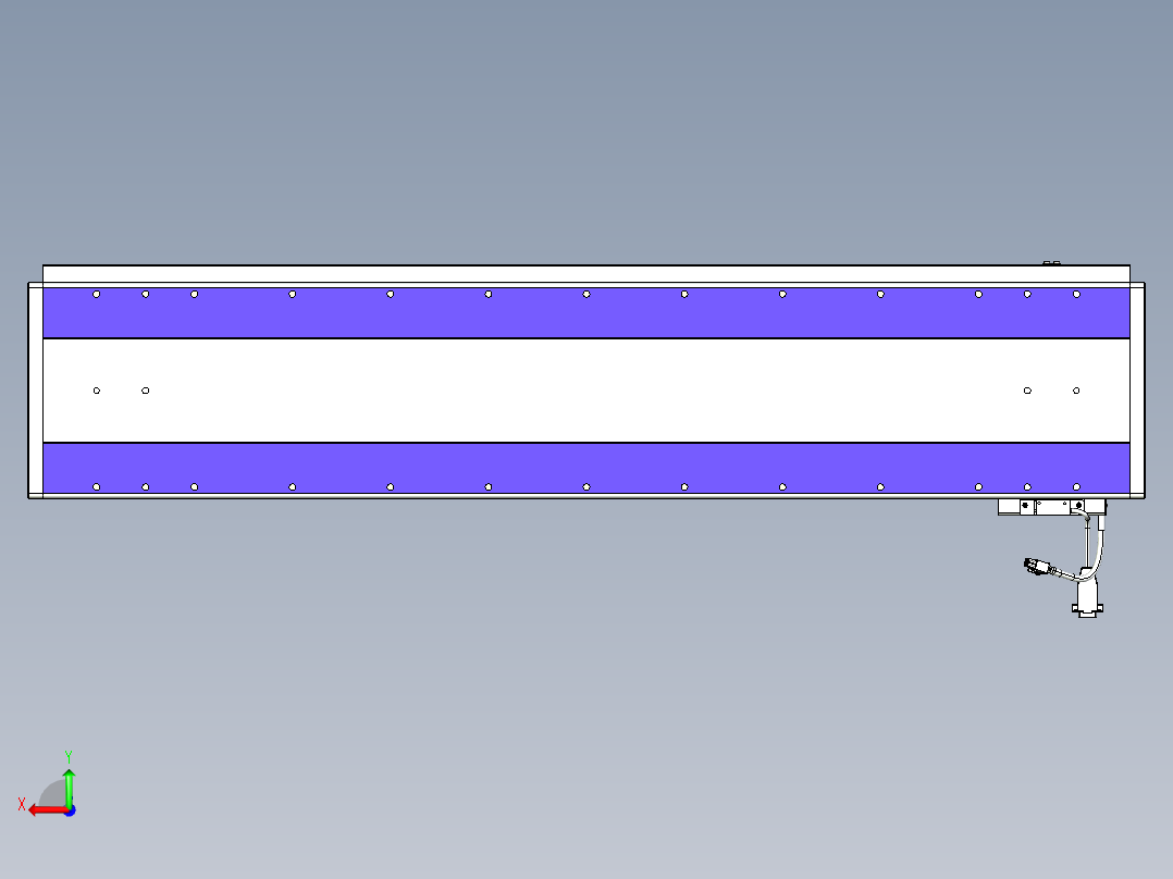 威洛博VL系列直线电机模组-VL22H1-S950后视图