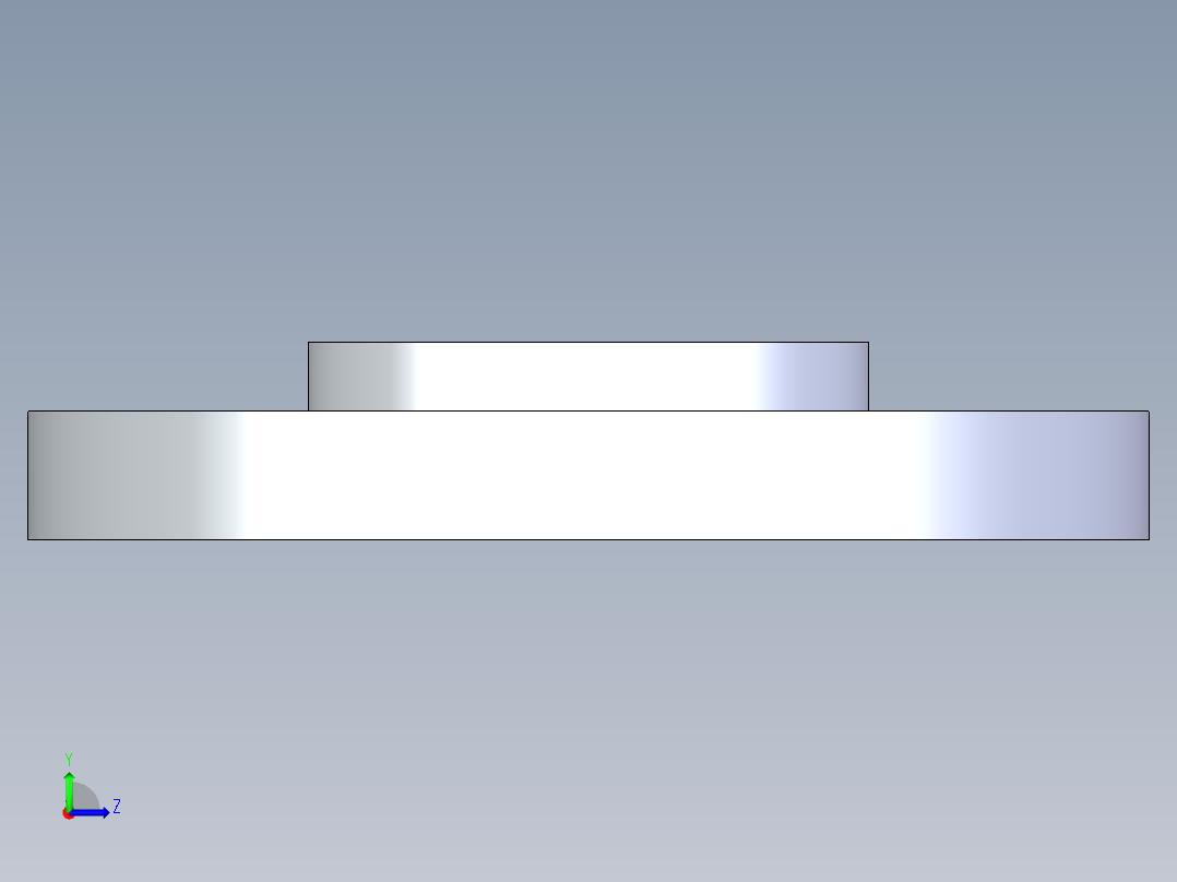 聚氯乙烯配件24-Sch80_Flange One-Piece_FPT_852-025_2.5in左视图