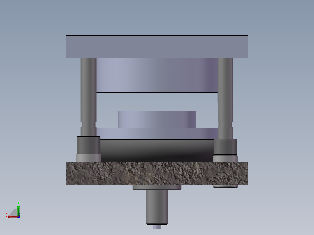 1G130--油位传感器壳体冲压模具设计与动画演示[三维SolidWorks]后视图
