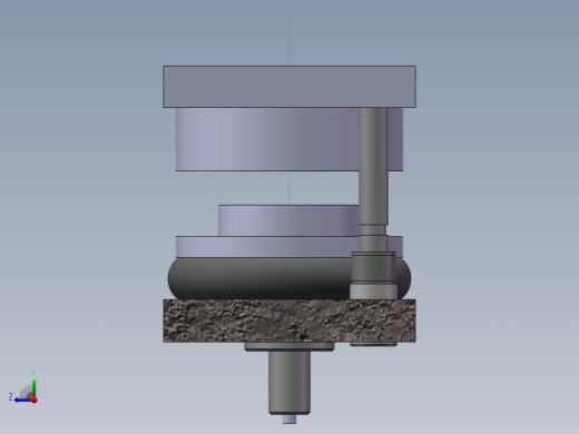1G130--油位传感器壳体冲压模具设计与动画演示[三维SolidWorks]右视缩略图