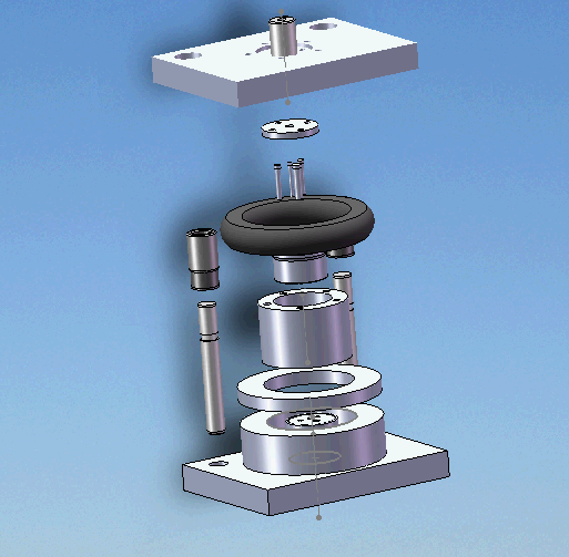 1G130--油位传感器壳体冲压模具设计与动画演示[三维SolidWorks]
