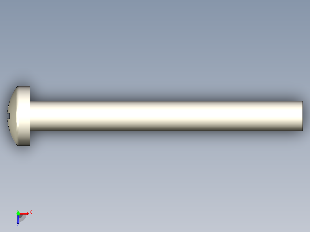 螺丝 M6 十字盘头-M6x55 Screw head.STEP俯视图