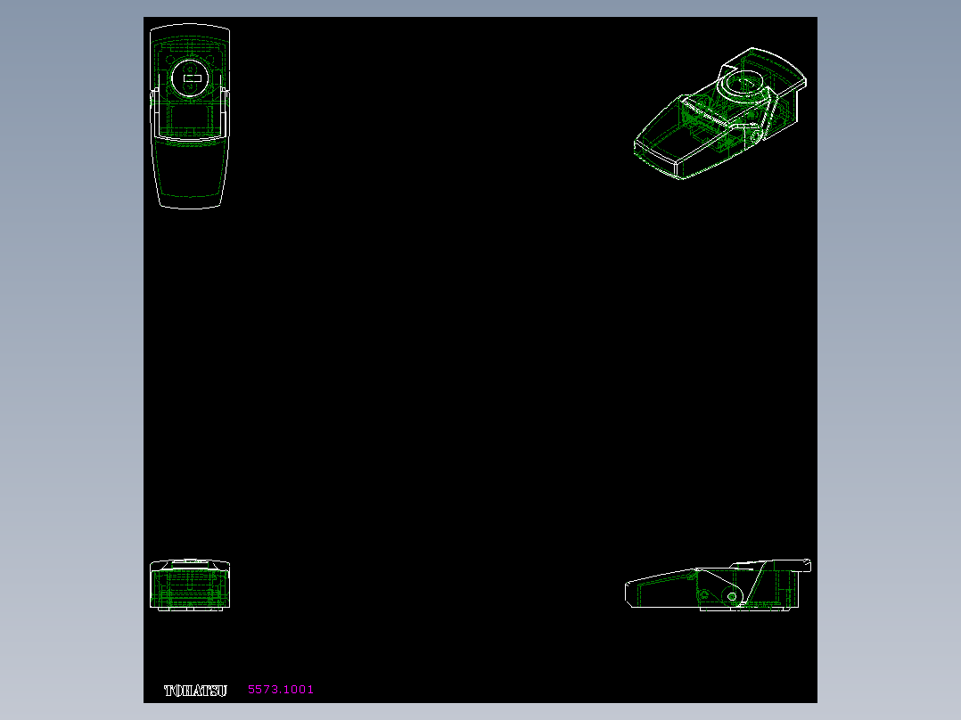搭扣5573-2D多系列多零件图纸模型