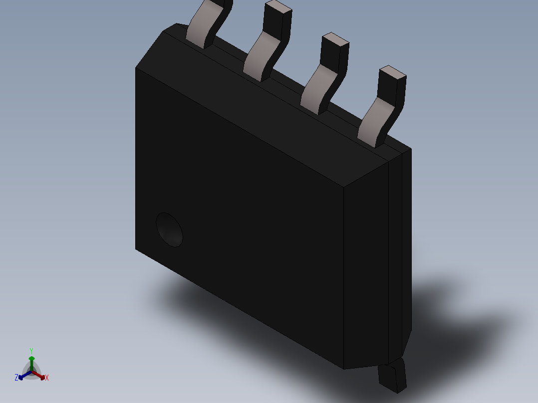 元器件3D封装sop-8158