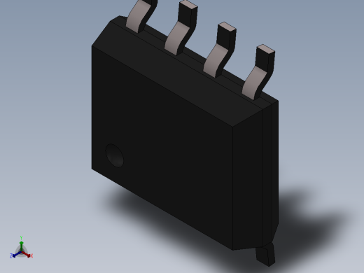 元器件3D封装sop-8158