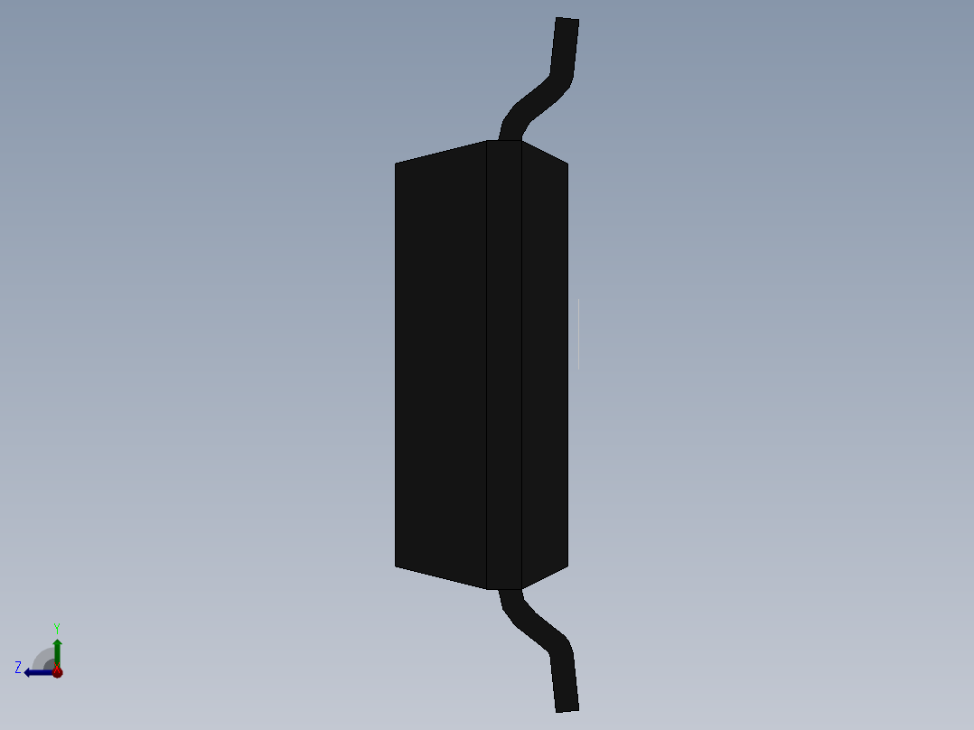 元器件3D封装sop-8158右视图