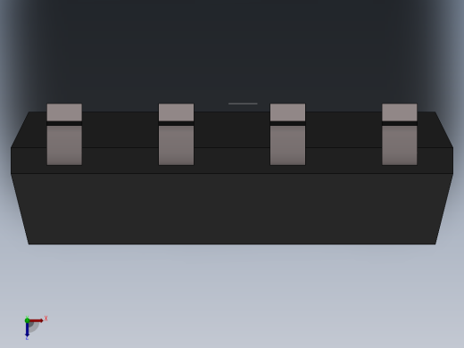 元器件3D封装sop-8158俯视缩略图