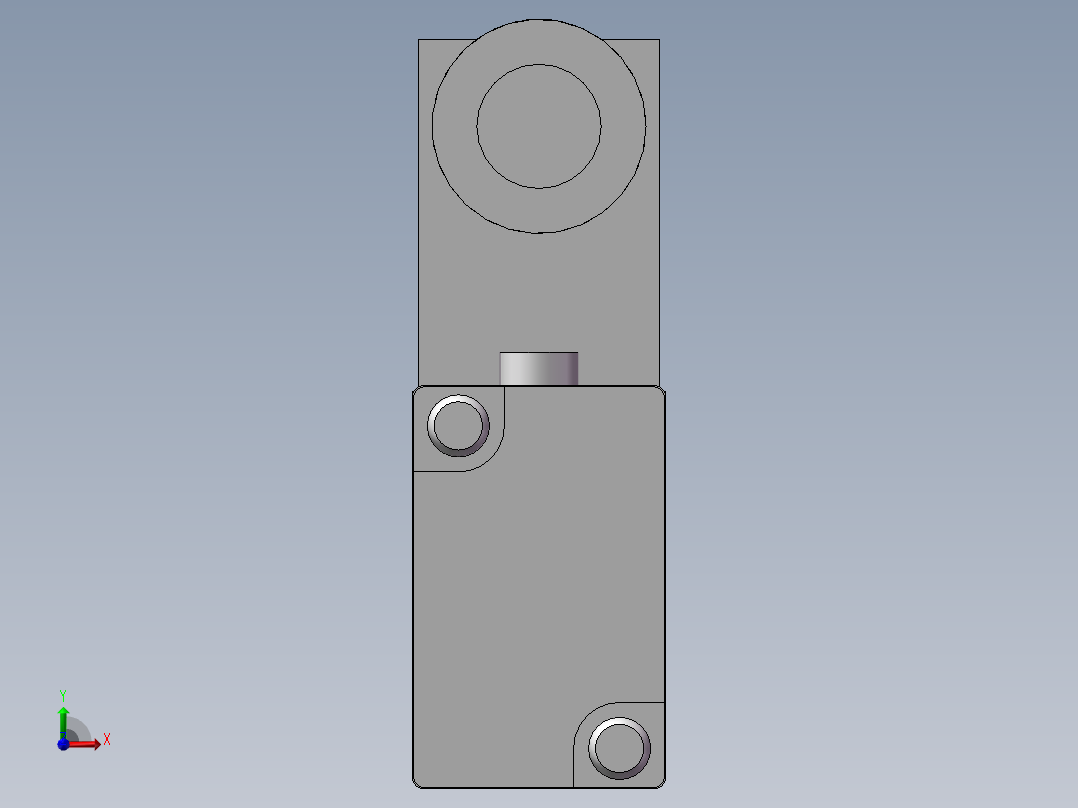 4V210-08-DC24V（单线圈）电磁阀前视图