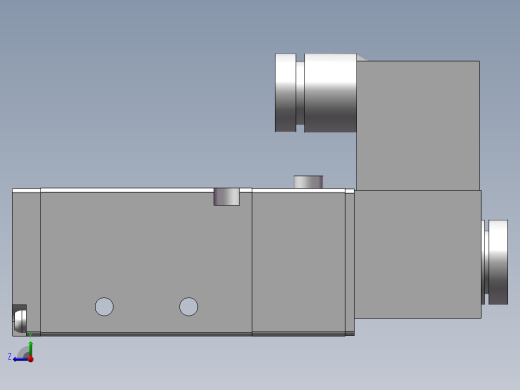4V210-08-DC24V（单线圈）电磁阀右视缩略图