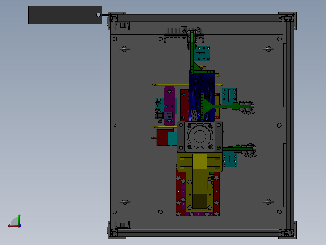 23自动冲孔机后视图