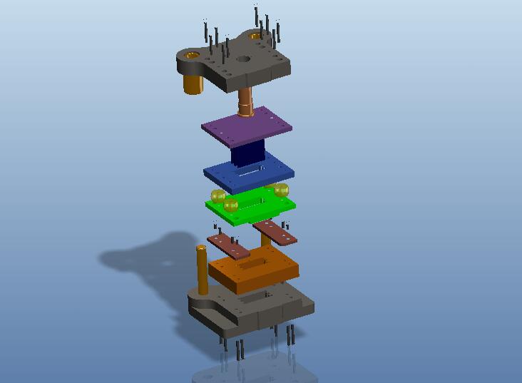 固定板落料模（CAD图+Proe三维）