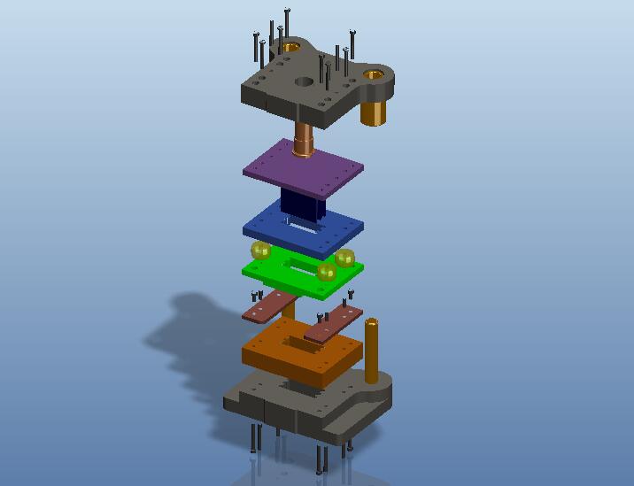 固定板落料模（CAD图+Proe三维）
