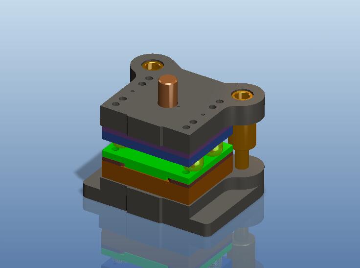 固定板落料模（CAD图+Proe三维）