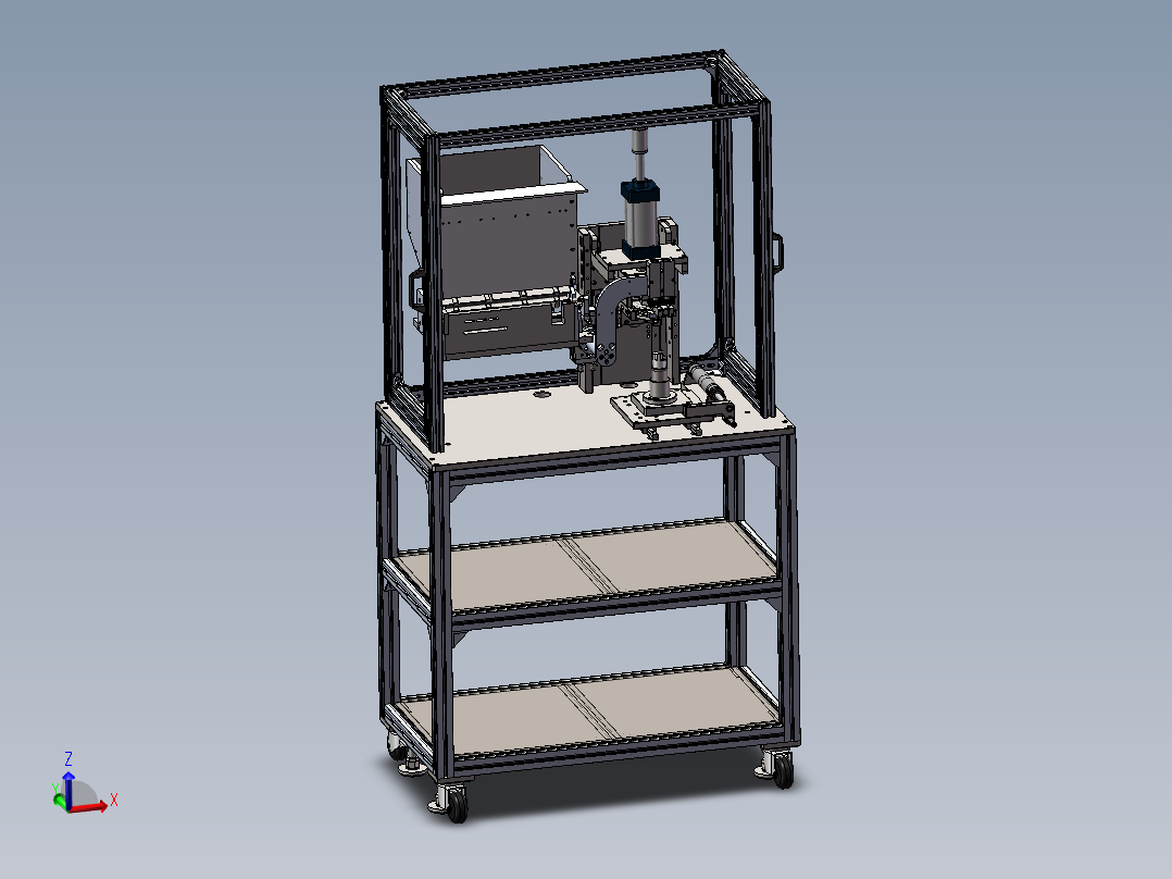 自动油管安装机（sw18可编辑+cad）