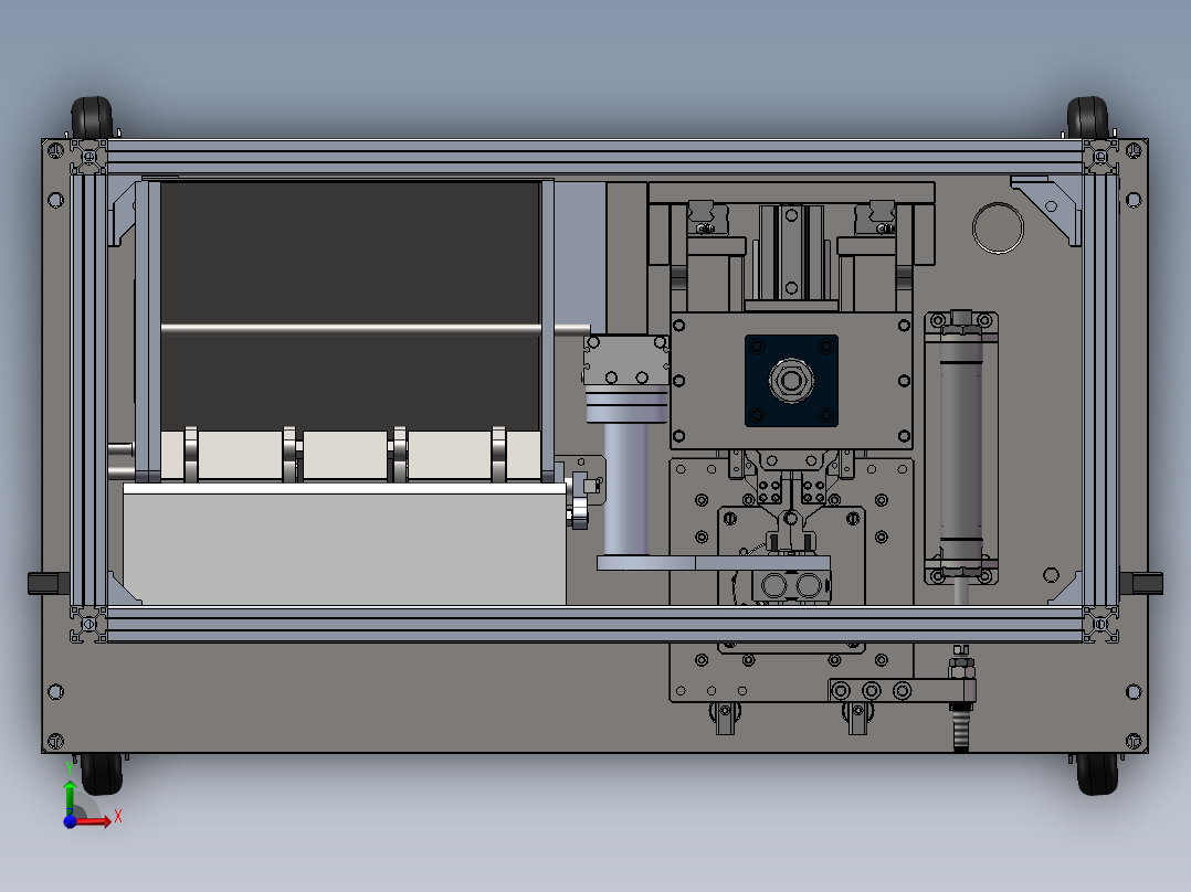 自动油管安装机（sw18可编辑+cad）前视图