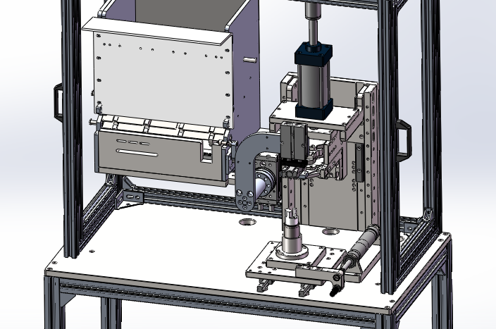 自动油管安装机（sw18可编辑+cad）