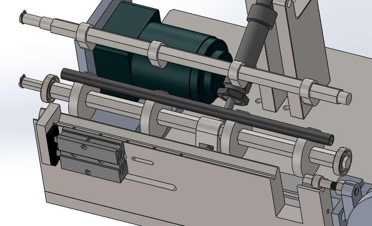 自动油管安装机（sw18可编辑+cad）