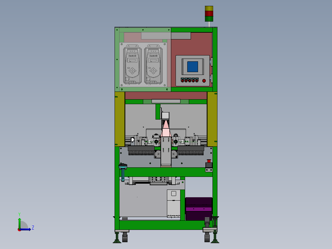卡钳合装设备sw16可编辑左视图