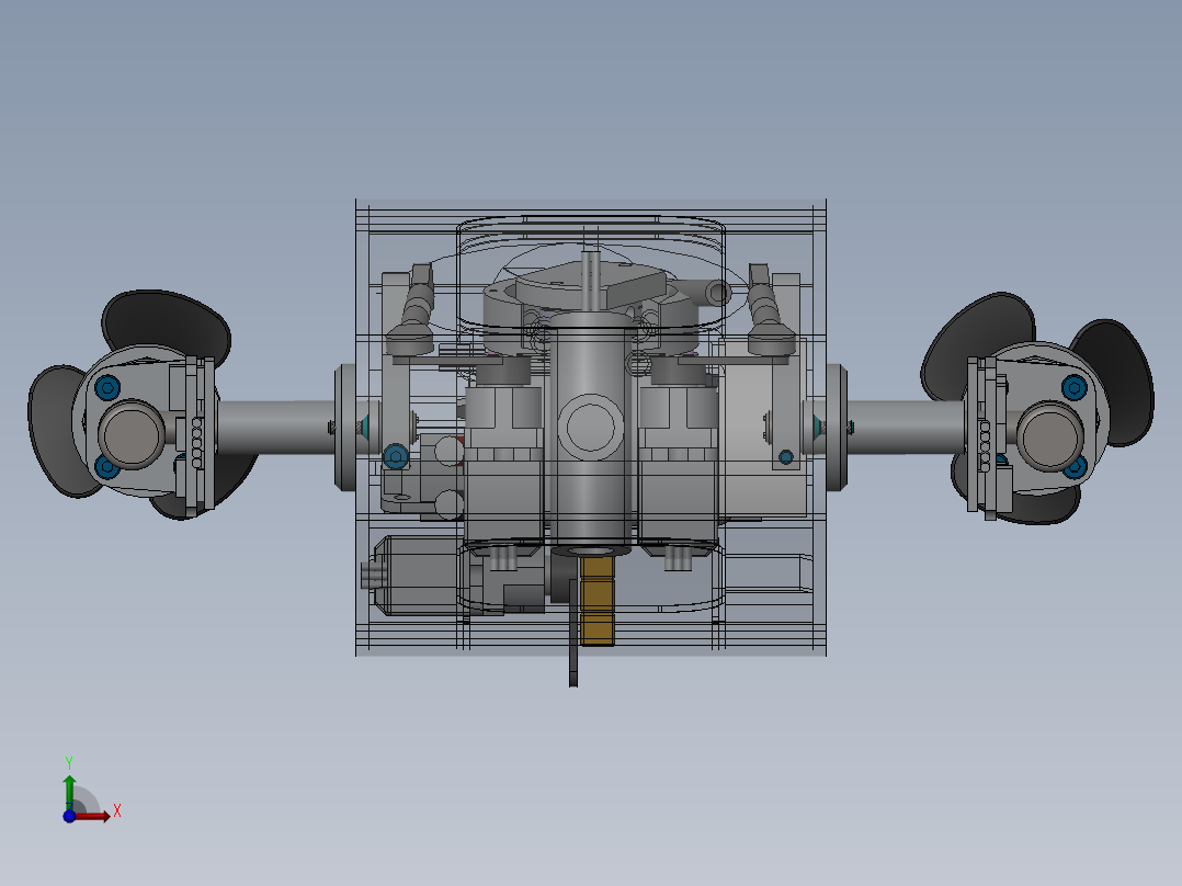 自制ROV遥控潜水艇gamma前视图