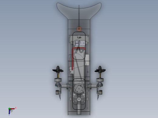 自制ROV遥控潜水艇gamma俯视缩略图