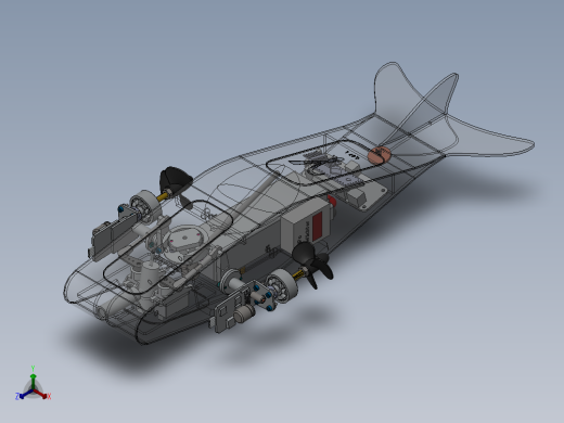 自制ROV遥控潜水艇gamma正等轴测缩略图