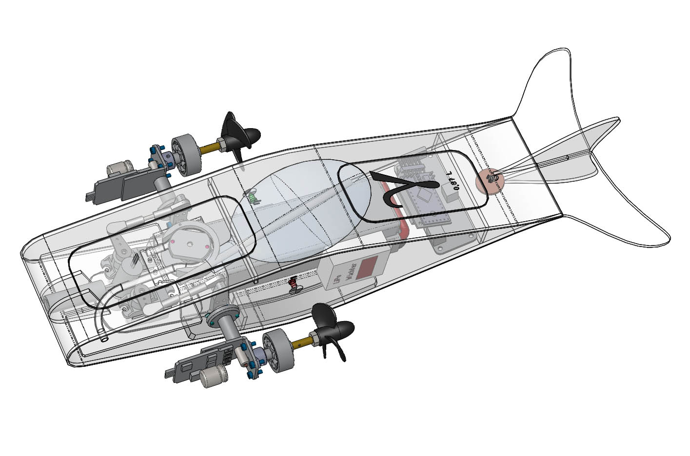 自制ROV遥控潜水艇gamma