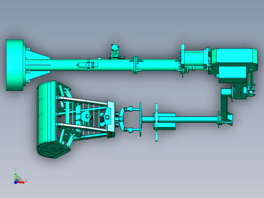 带有抓斗的肥料搬运助力机械臂前视缩略图