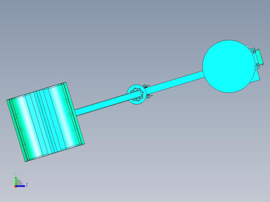 带有抓斗的肥料搬运助力机械臂左视图