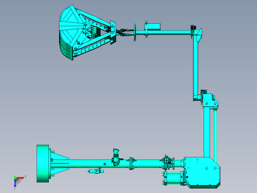 带有抓斗的肥料搬运助力机械臂俯视缩略图