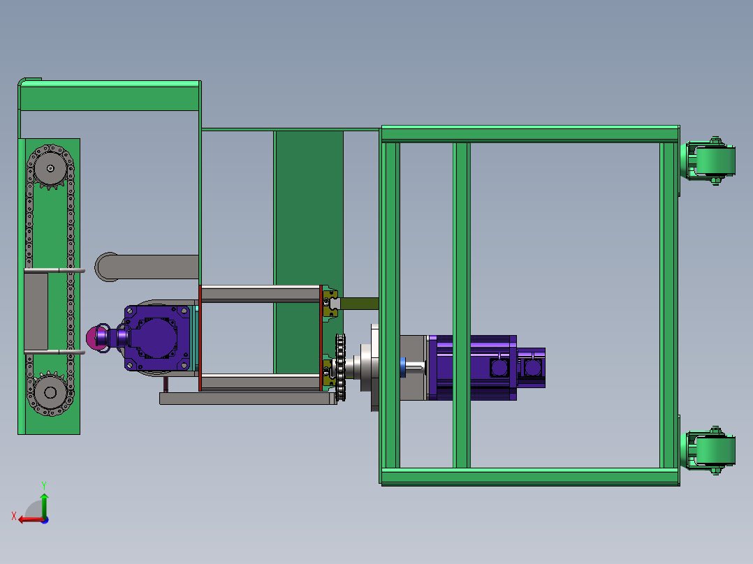 韭菜打捆机 1737121后视图