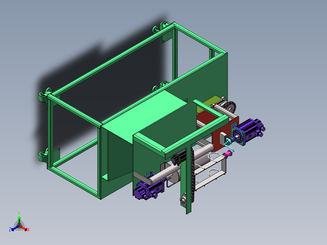 韭菜打捆机 1737121正等轴测图