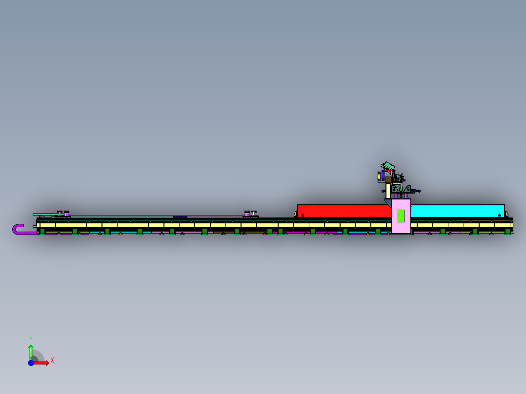 钢结构组装用龙门焊接机前视图