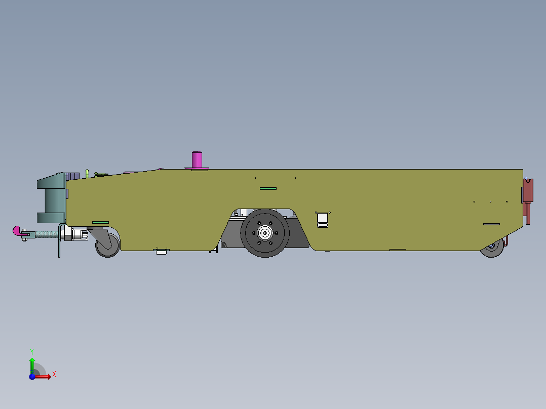 AGV小车、AGV(7)前视图