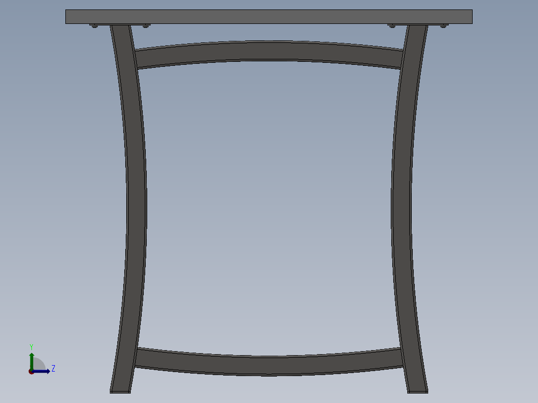 电脑桌(28)左视图
