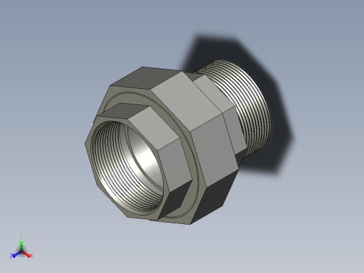 螺纹管活接-等径内外丝直通 DN50