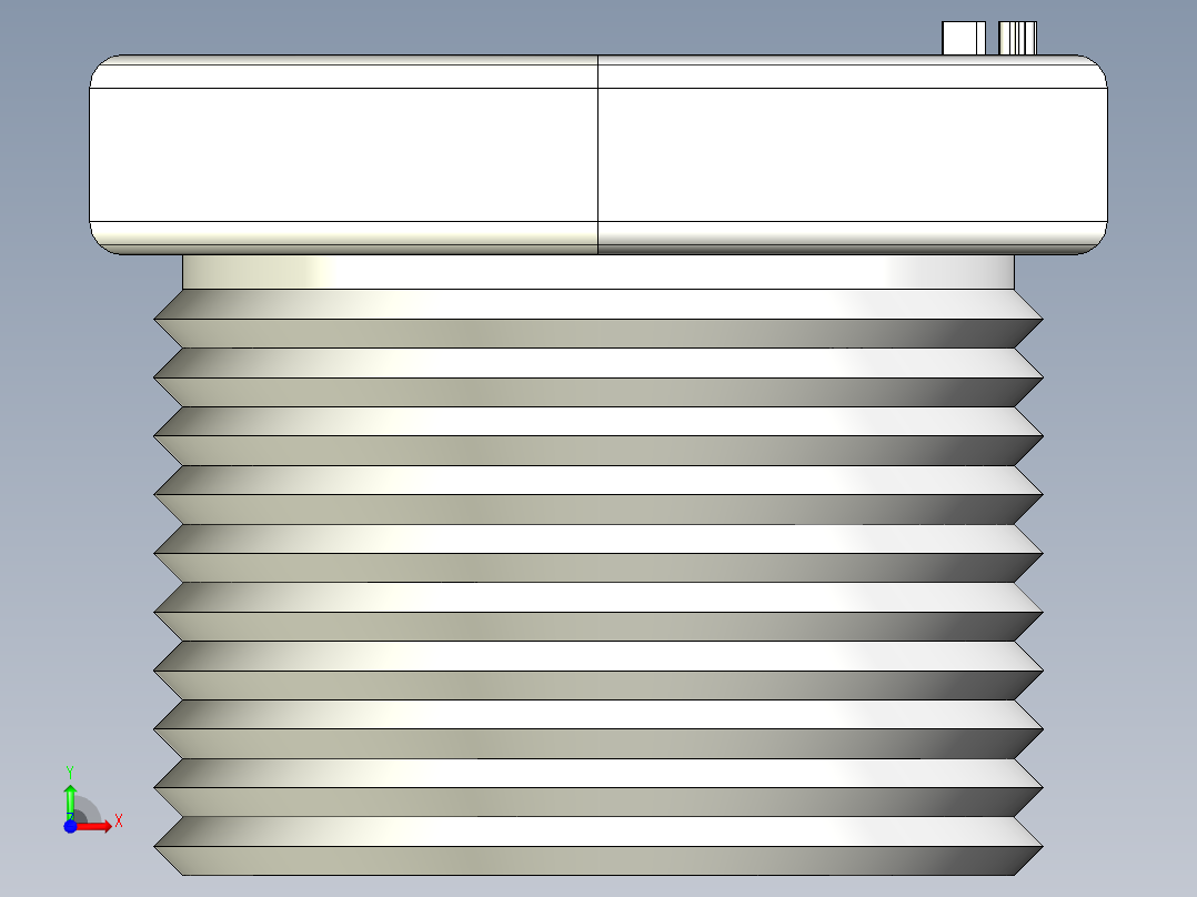 不锈钢减速套筒 S150-059 ,转接头前视图