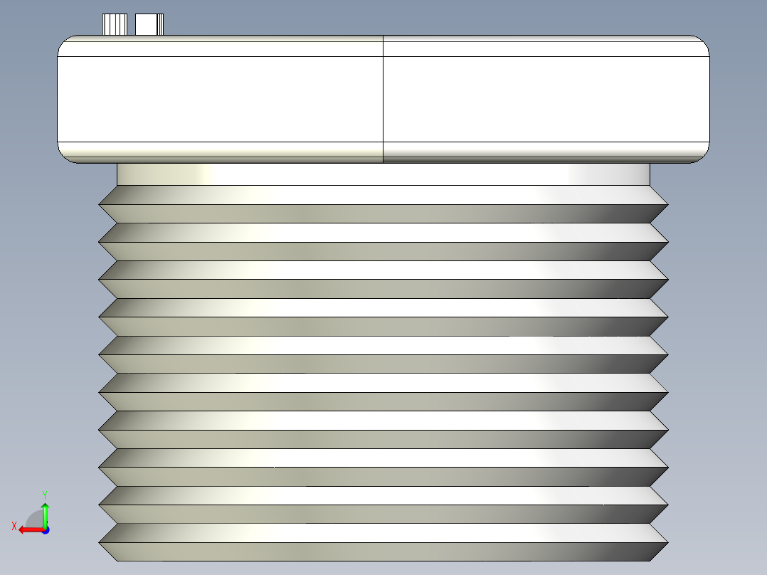 不锈钢减速套筒 S150-059 ,转接头后视图