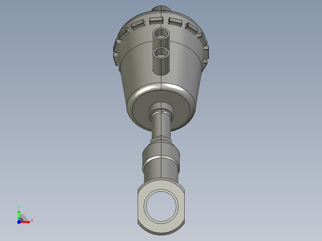 二位二通活塞式多介质角座阀系列25前视图