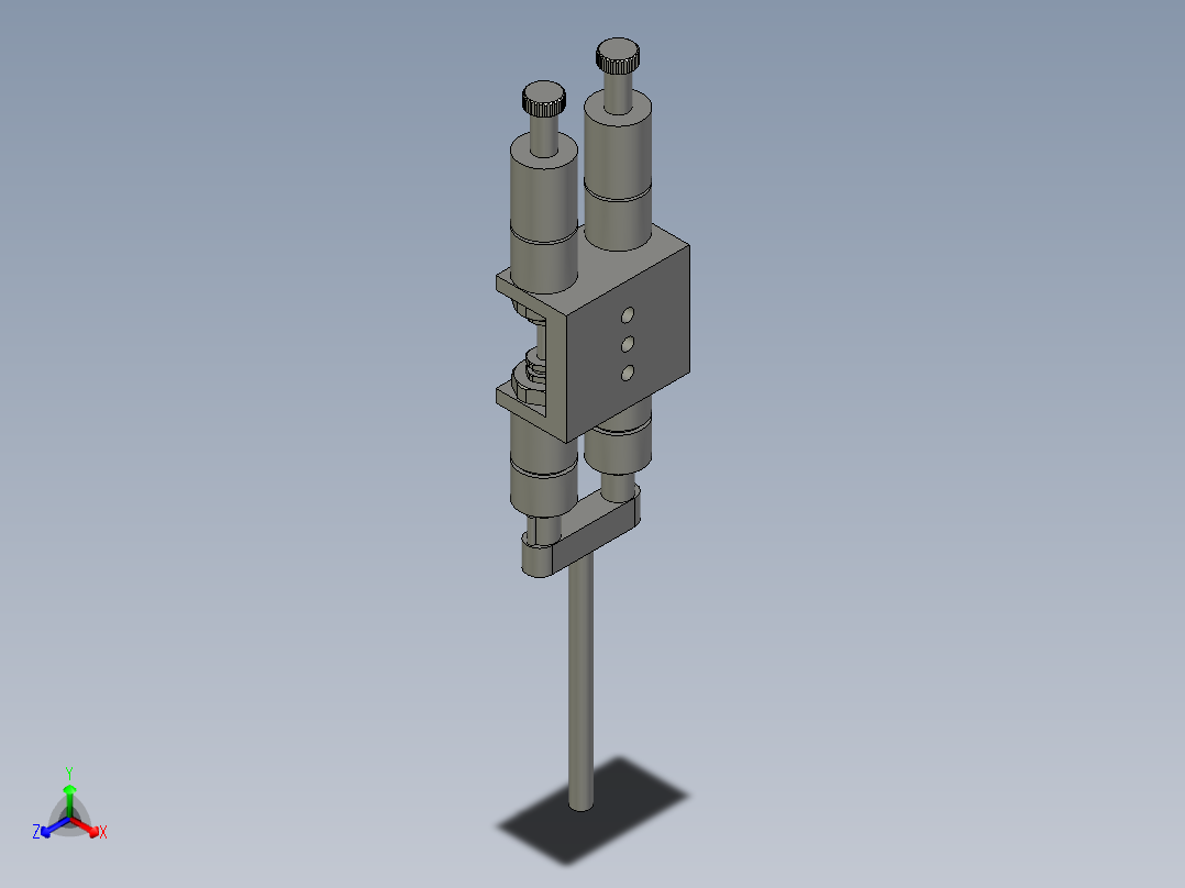 12122-双叶阀双叶点胶阀正等轴测图