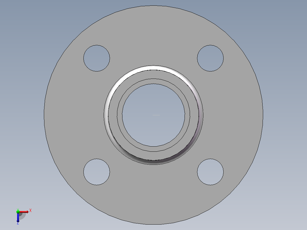 FLANGE_DN40_PN10_U-PVC俯视图