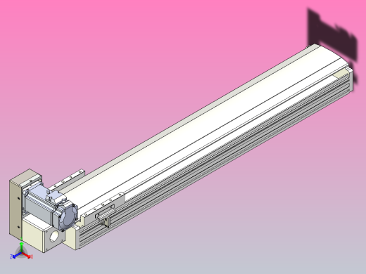 皮带直线轴半封闭可选导轨TPA-HNB-140D-120-L650-LU-Y-P40-N3