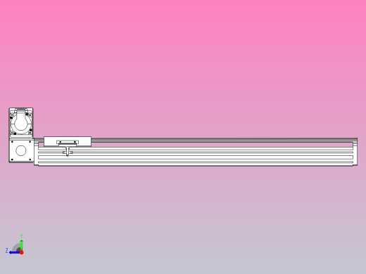 皮带直线轴半封闭可选导轨TPA-HNB-140D-120-L650-LU-Y-P40-N3右视缩略图