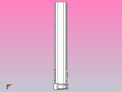 皮带直线轴半封闭可选导轨TPA-HNB-140D-120-L650-LU-Y-P40-N3俯视缩略图