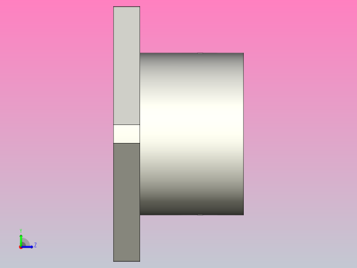 GBJ11-D35导向轴支座（开口型法兰型）左视缩略图