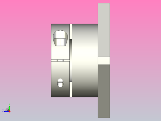 GBJ11-D35导向轴支座（开口型法兰型）右视缩略图