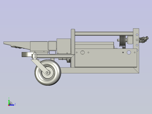 秸秆收割青贮机割台左视缩略图